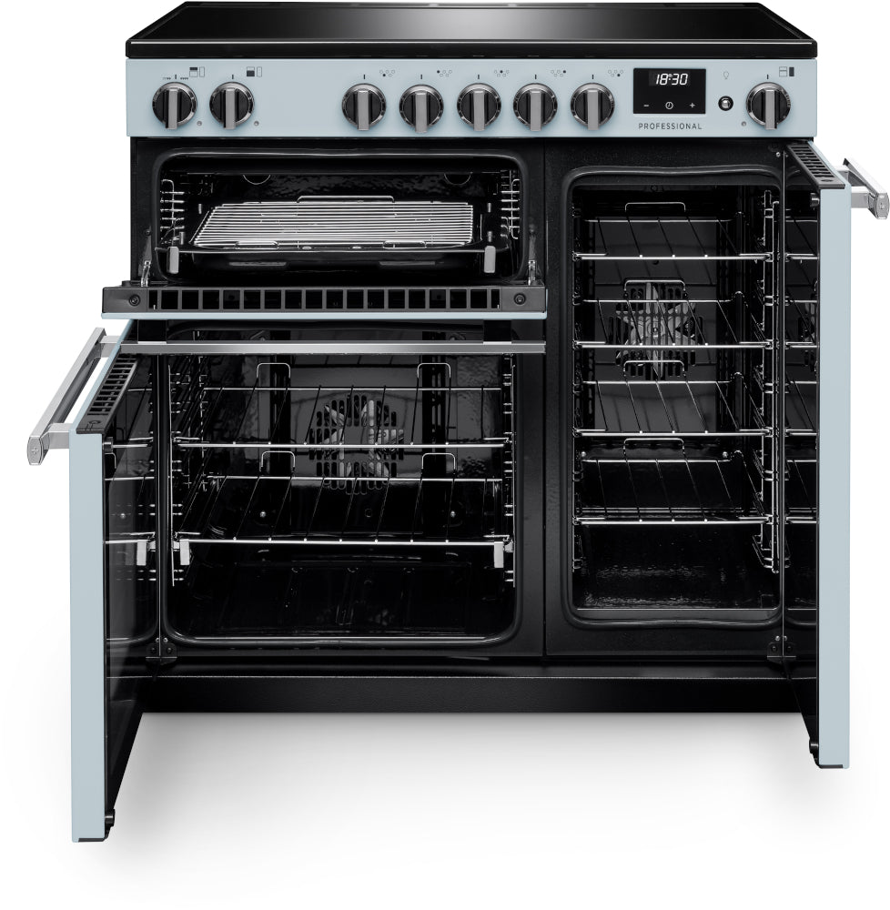 Rangemaster Professional Misty Blue Chrome