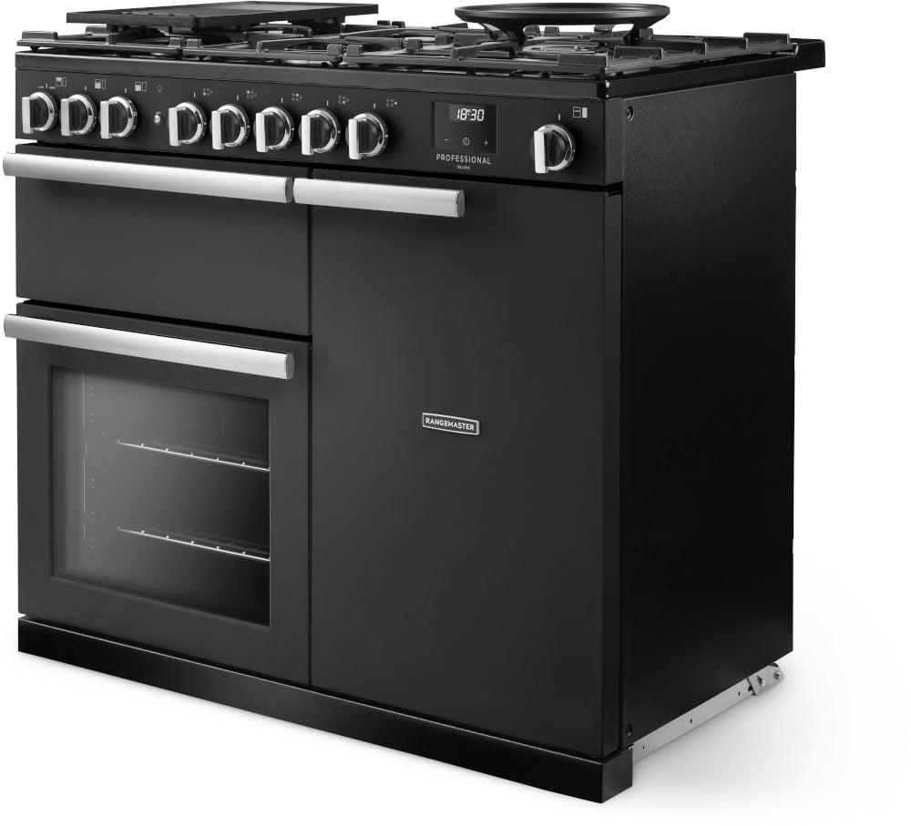 Rangemaster Professional Deluxe Charcoal Black Chrome