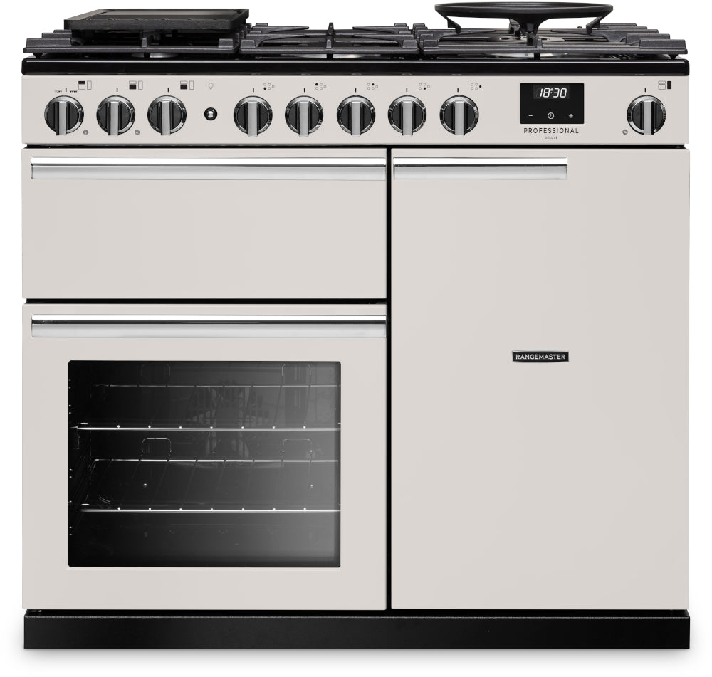 Rangemaster Professional Deluxe Ivory Chrome