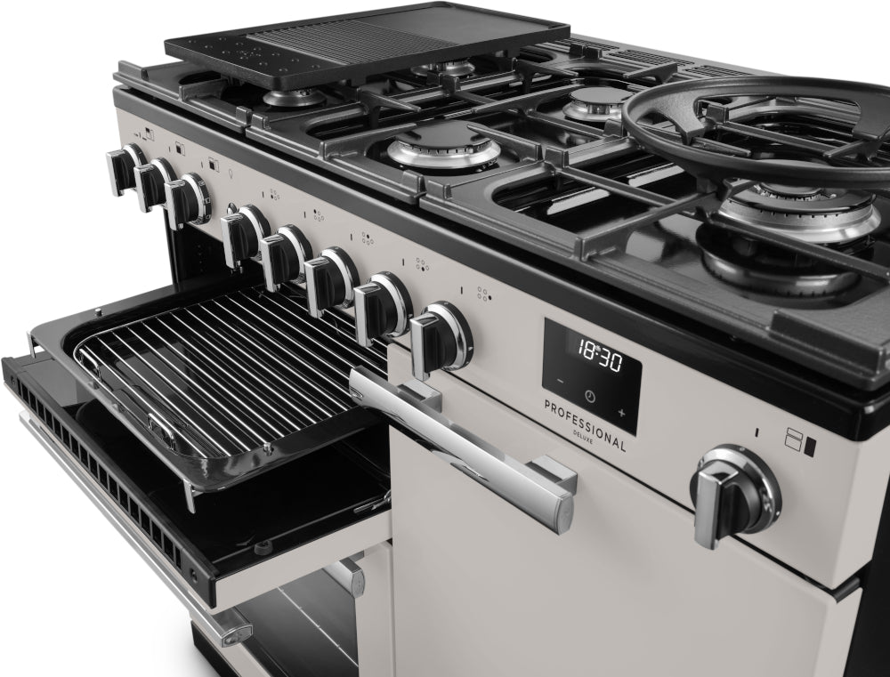 Rangemaster Professional Deluxe Ivory Chrome