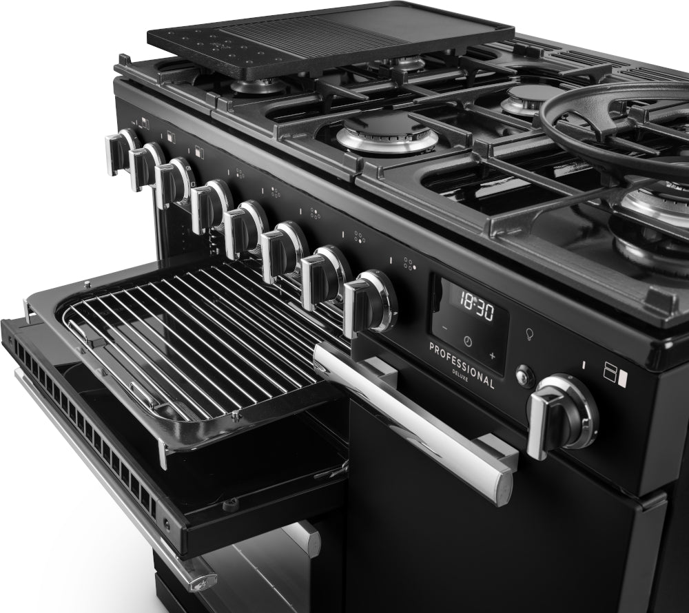 Rangemaster Professional Deluxe Charcoal Black Chrome