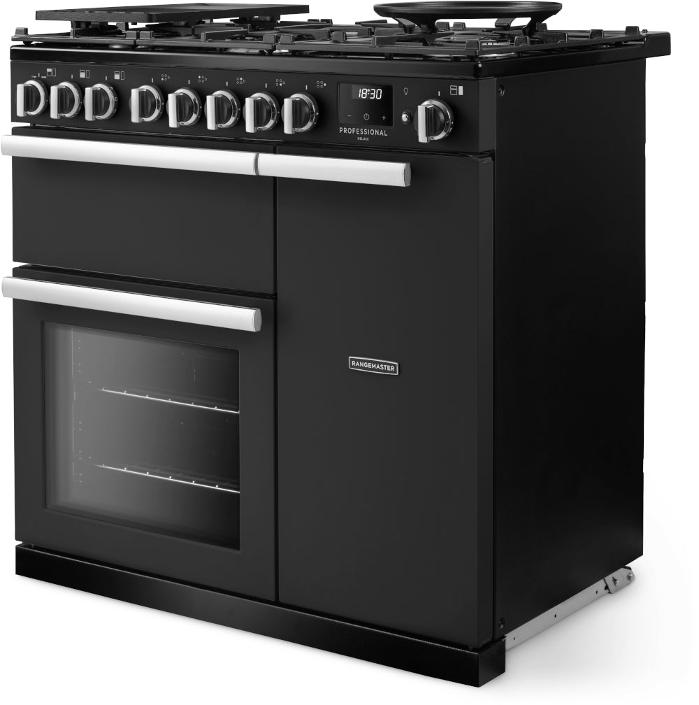 Rangemaster Professional Deluxe Charcoal Black Chrome