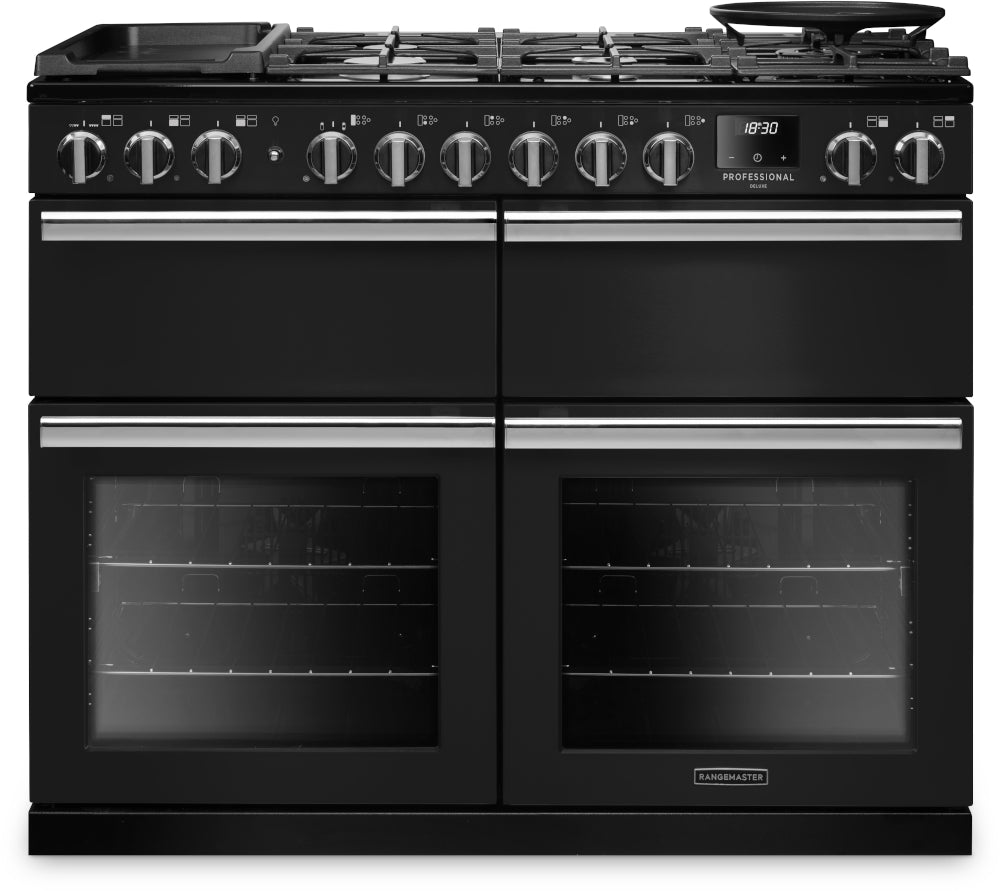 Rangemaster Professional Deluxe Charcoal Black Chrome
