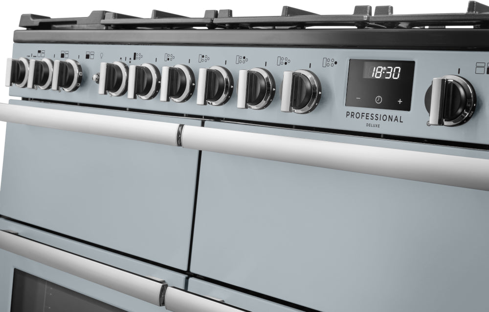 Rangemaster Professional Deluxe Misty Blue Chrome