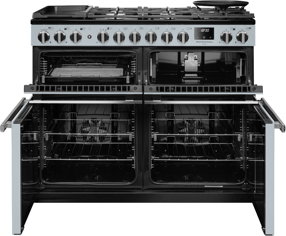 Rangemaster Professional Deluxe Misty Blue Chrome