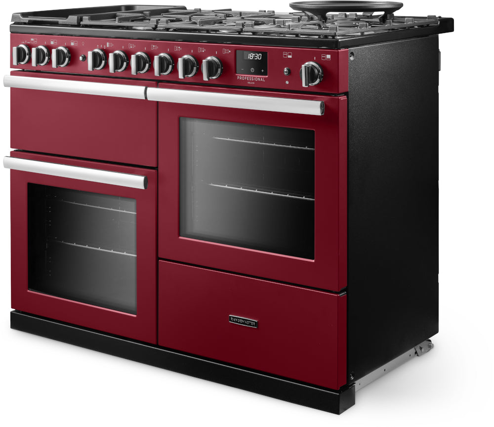 Rangemaster Professional Deluxe Bordeaux Chrome