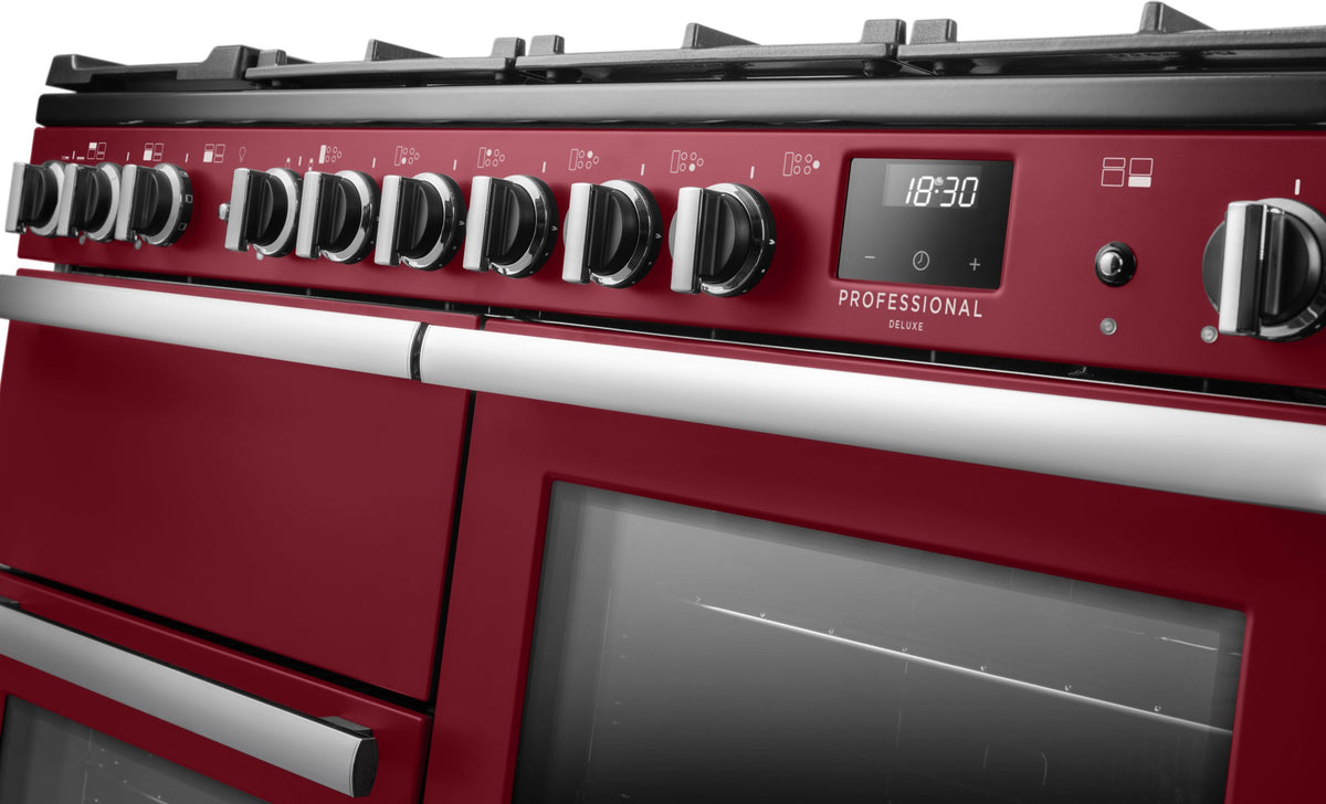 Rangemaster Professional Deluxe Bordeaux Chrome