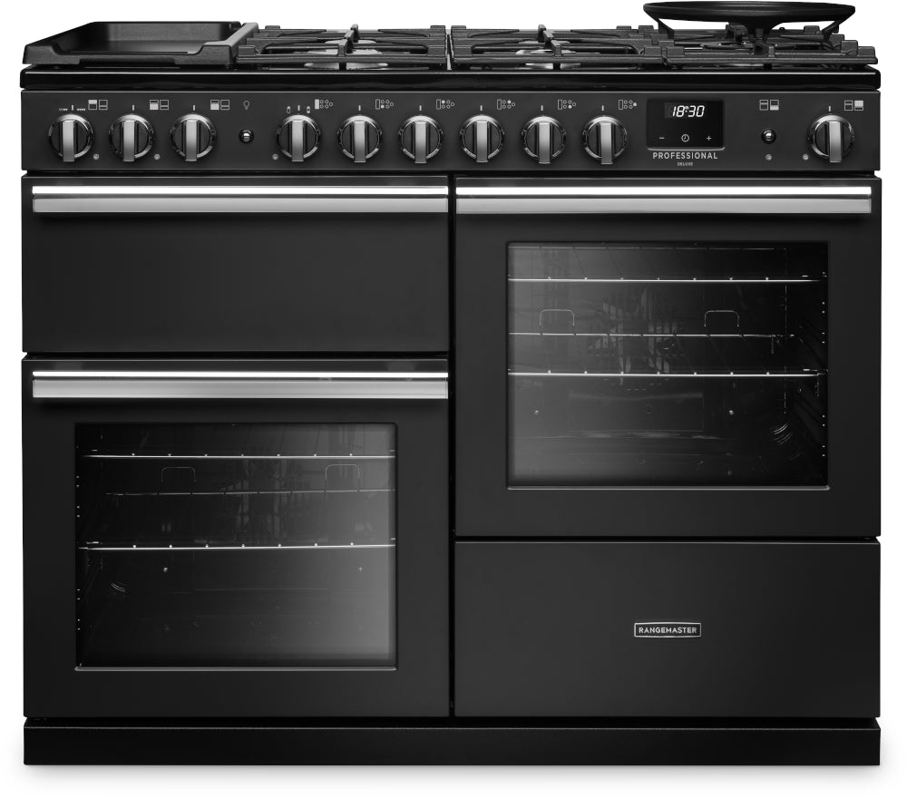 Rangemaster Professional Deluxe Charcoal Black Chrome
