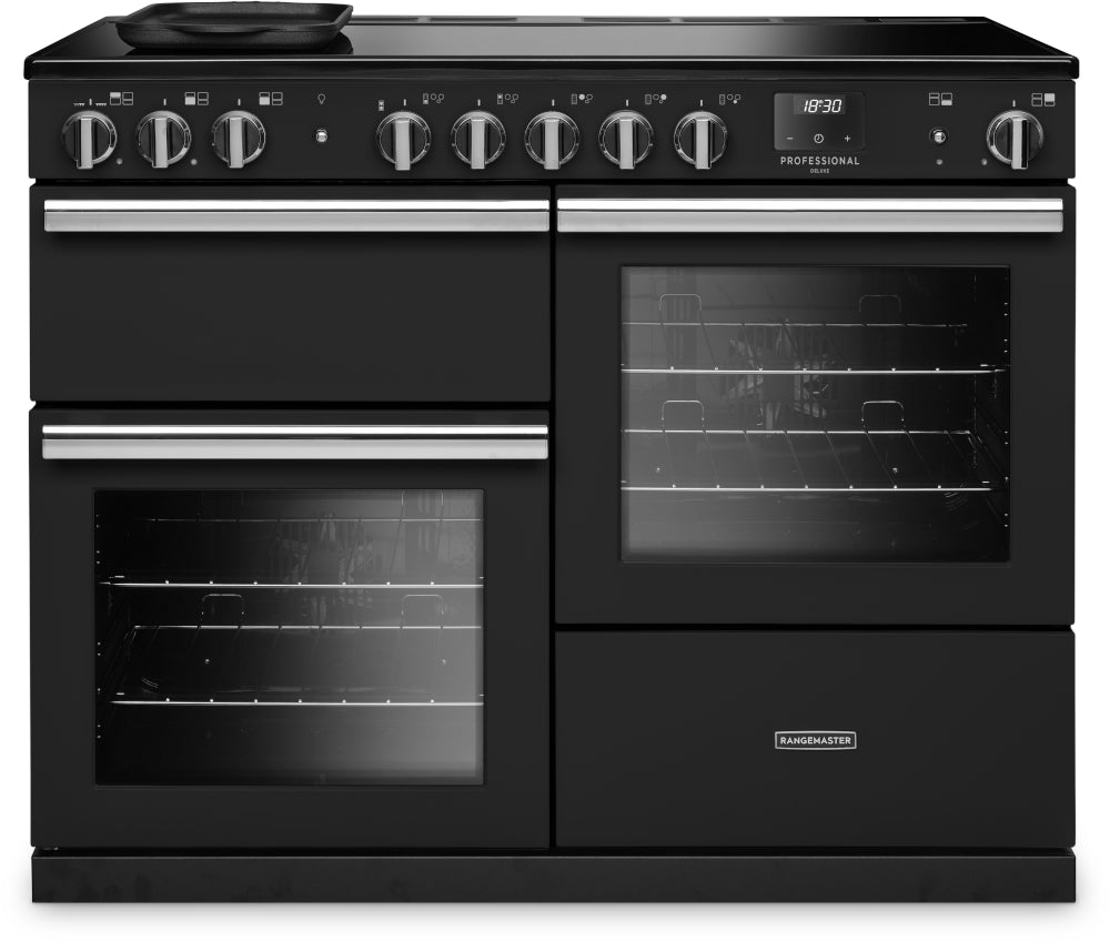 Rangemaster Professional Deluxe Charcoal Black Chrome
