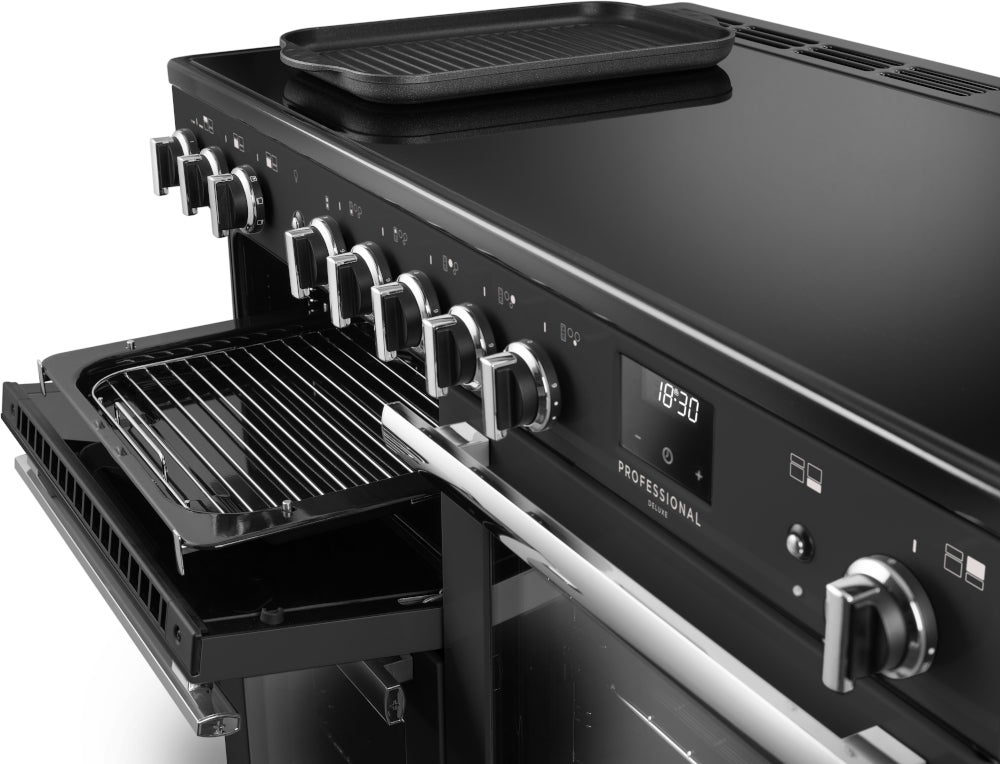 Rangemaster Professional Deluxe Charcoal Black Chrome