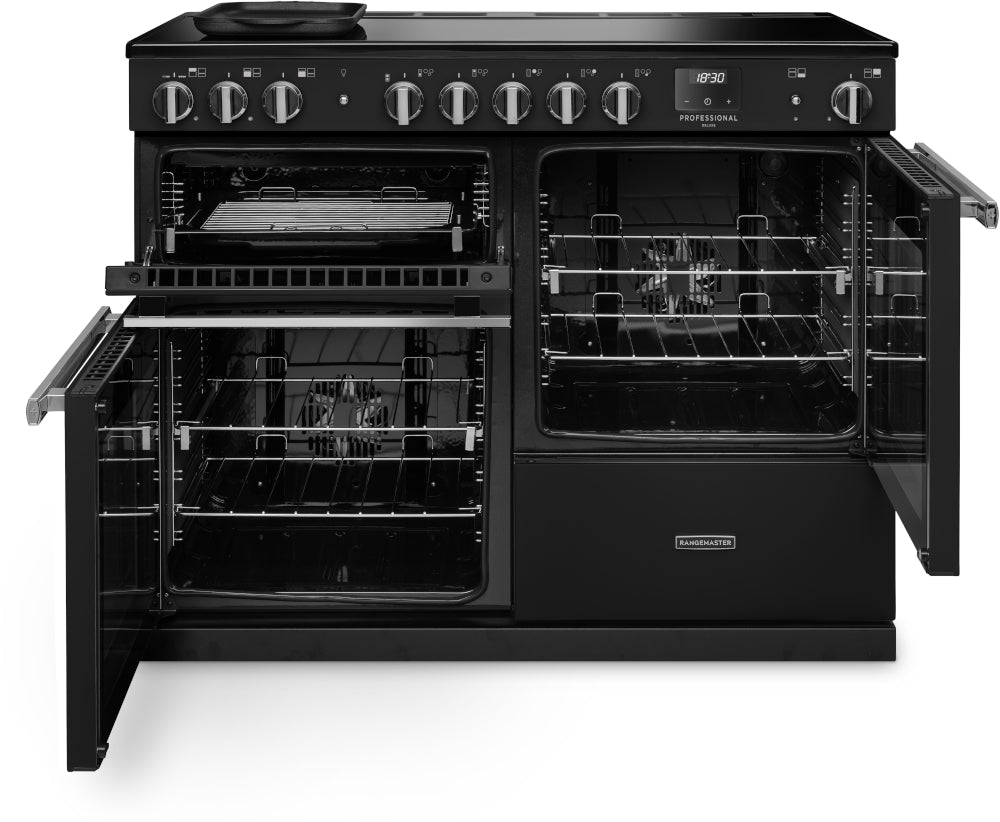 Rangemaster Professional Deluxe Charcoal Black Chrome
