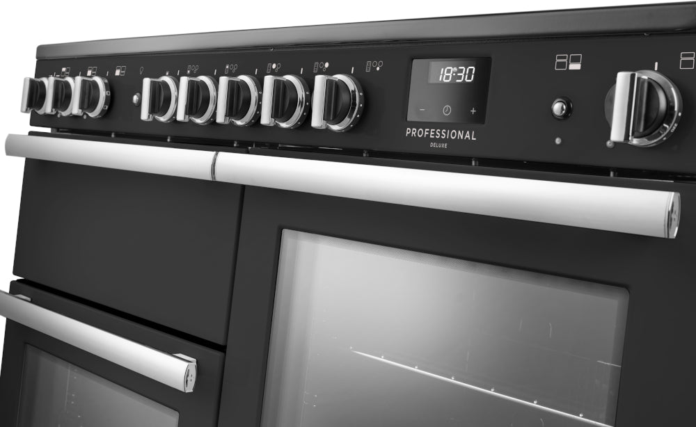 Rangemaster Professional Deluxe Charcoal Black Chrome