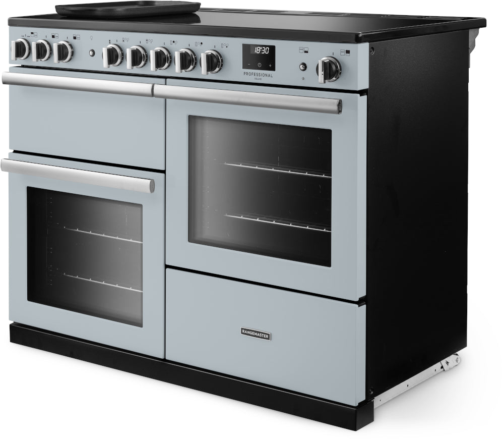Rangemaster Professional Deluxe Misty Blue Chrome