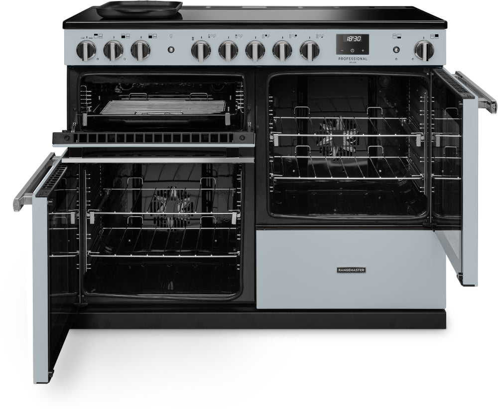 Rangemaster Professional Deluxe Misty Blue Chrome