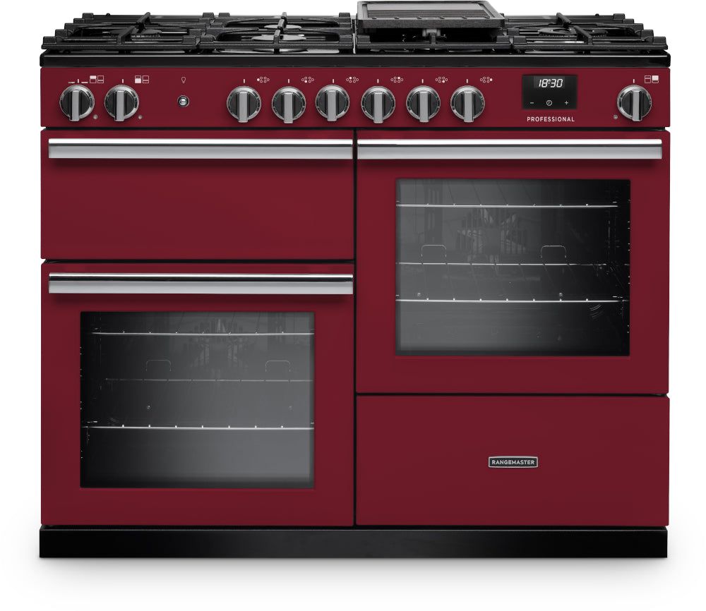 Rangemaster Professional Bordeaux Chrome