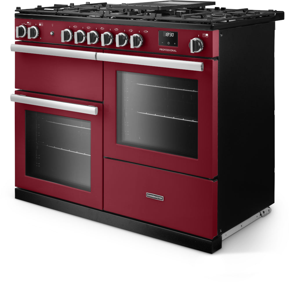 Rangemaster Professional Bordeaux Chrome
