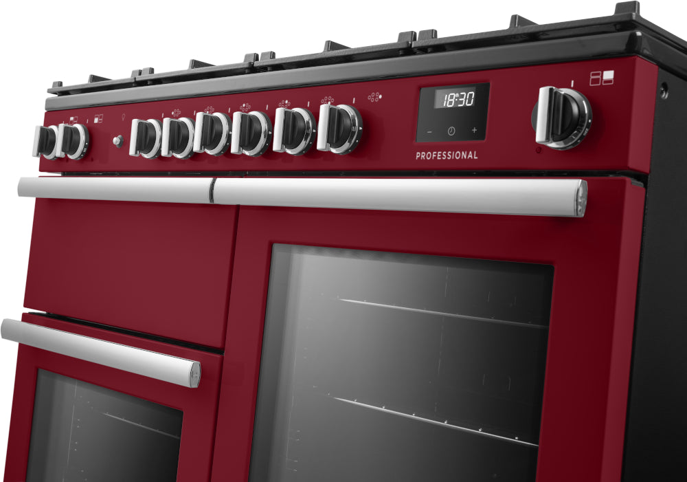 Rangemaster Professional Bordeaux Chrome