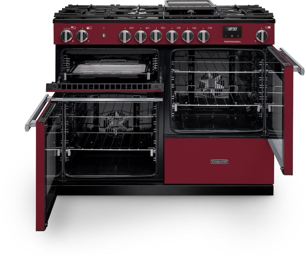 Rangemaster Professional Bordeaux Chrome