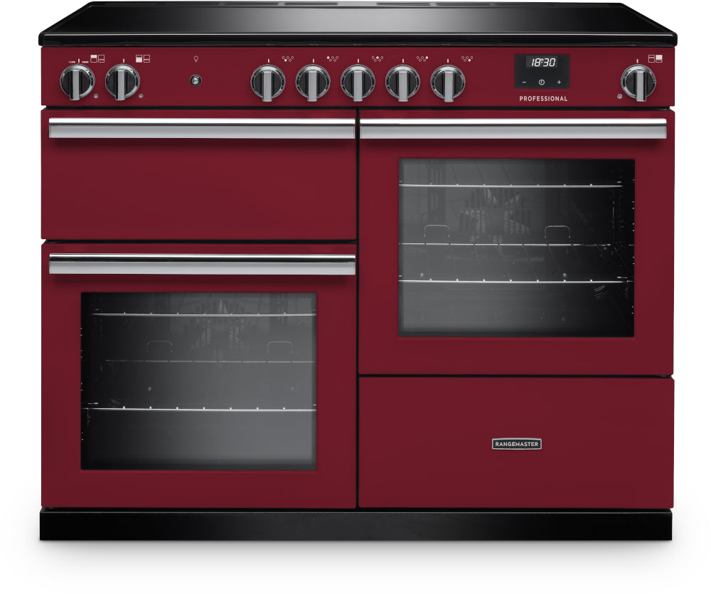 Rangemaster Professional Bordeaux Chrome