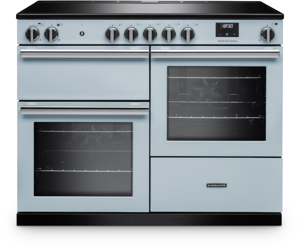 Rangemaster Professional Misty Blue Chrome