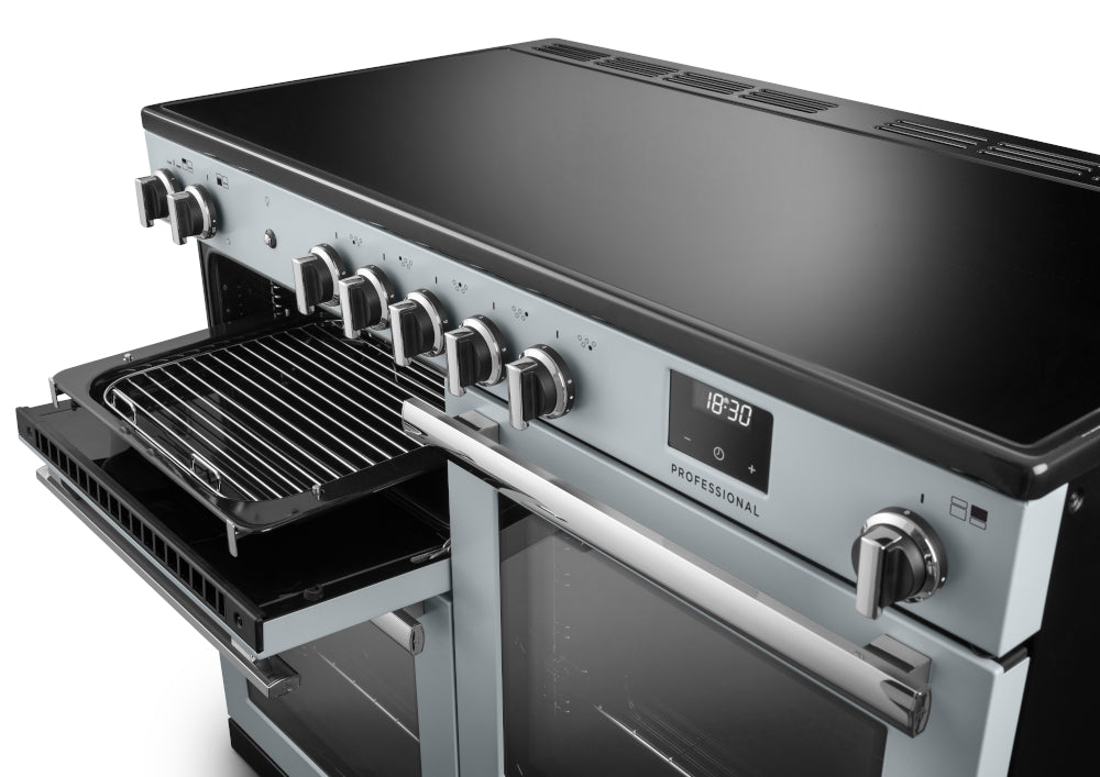 Rangemaster Professional Misty Blue Chrome