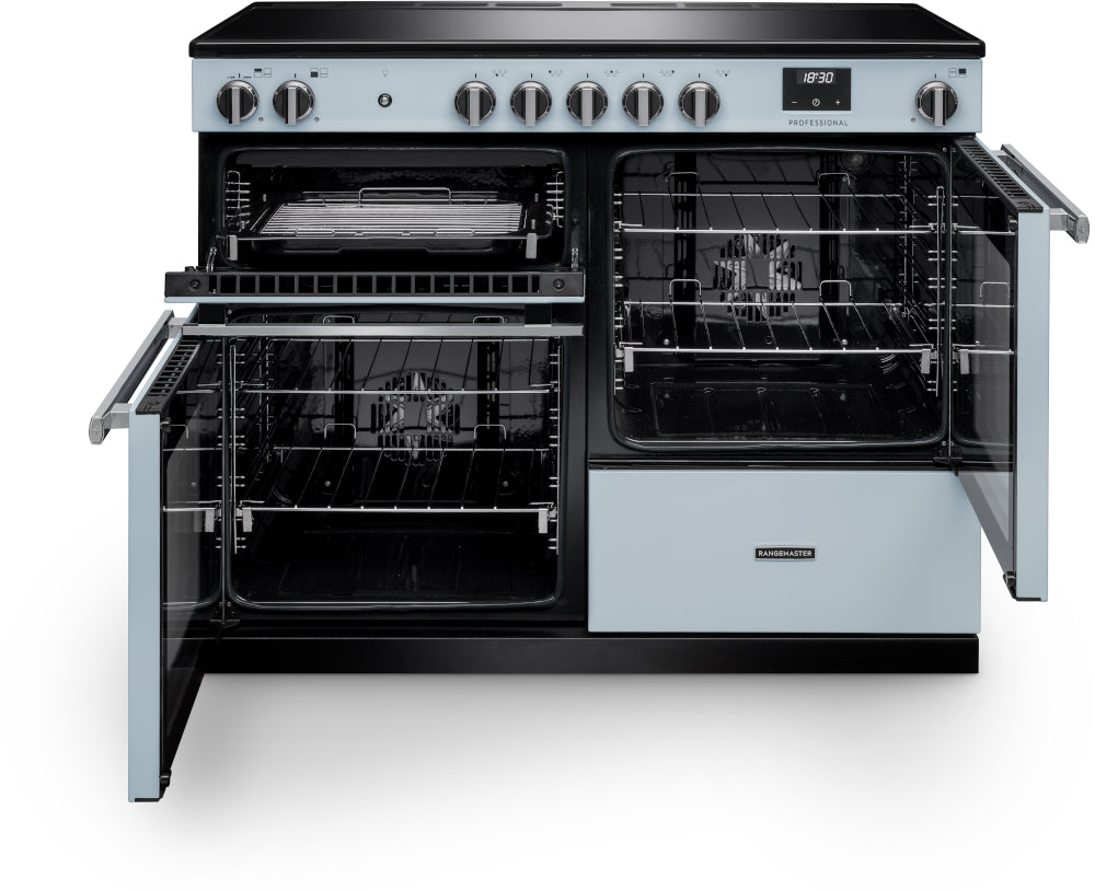 Rangemaster Professional Misty Blue Chrome