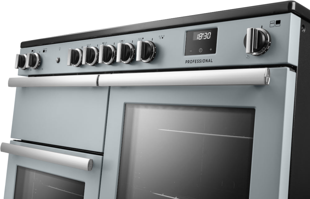 Rangemaster Professional Misty Blue Chrome