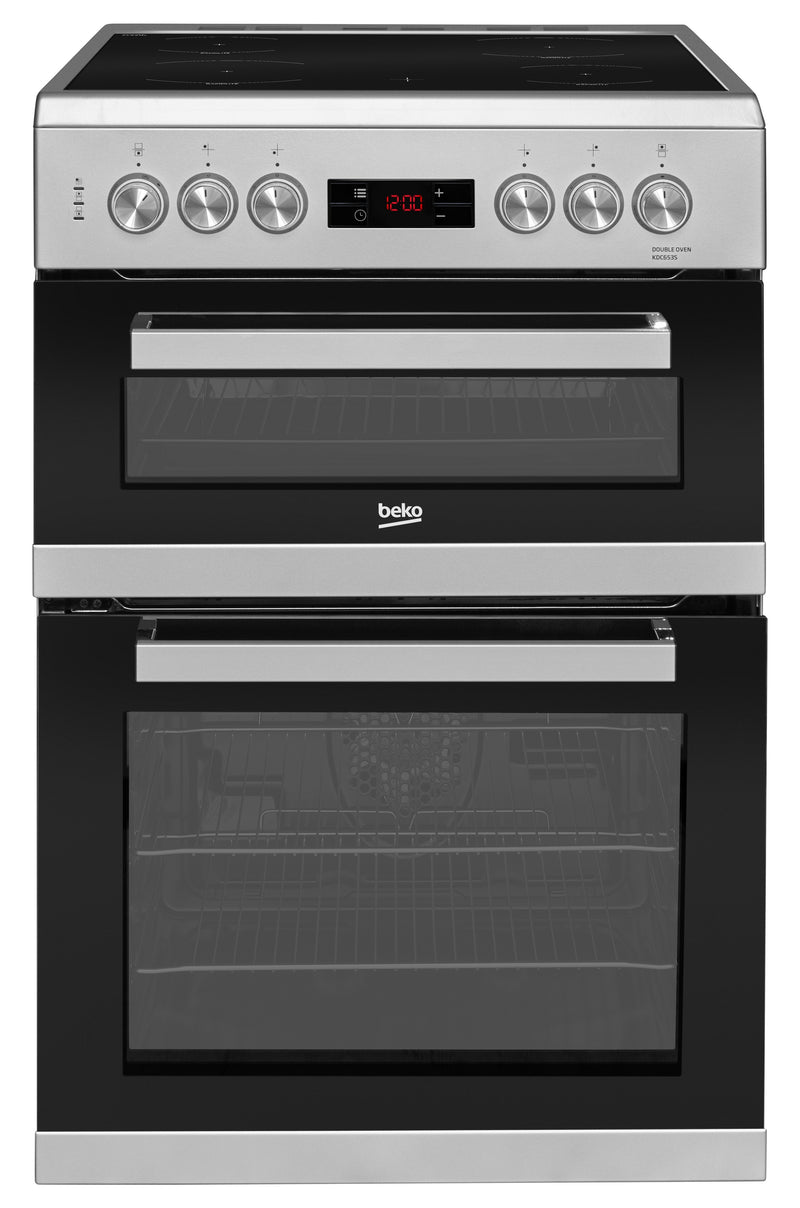 Beko 60cm Double Oven Electric Cooker-1