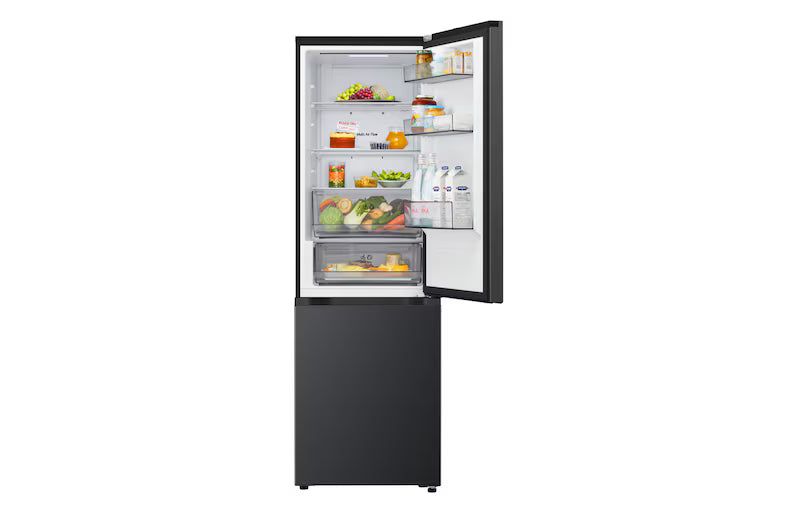 LG Fit & Max Fridge Freezer GBBSJ10EEP, Black-2