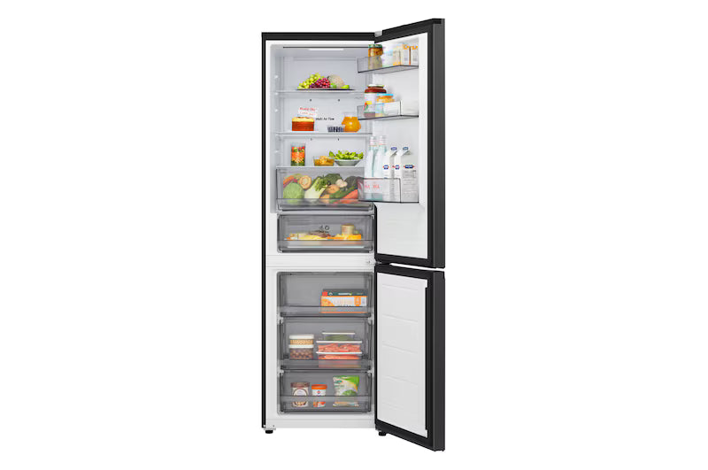 LG Fit & Max Fridge Freezer GBBSJ10EEP, Black-3