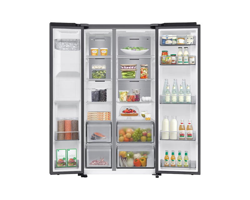 Samsung Series 6 SpaceMax™ RS70F64KEFEU Wifi Connected Total No Frost American Fridge Freezer - Black - E Rated-2