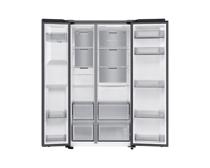 Samsung Series 6 SpaceMax™ RS70F64KEFEU Wifi Connected Total No Frost American Fridge Freezer - Black - E Rated-6