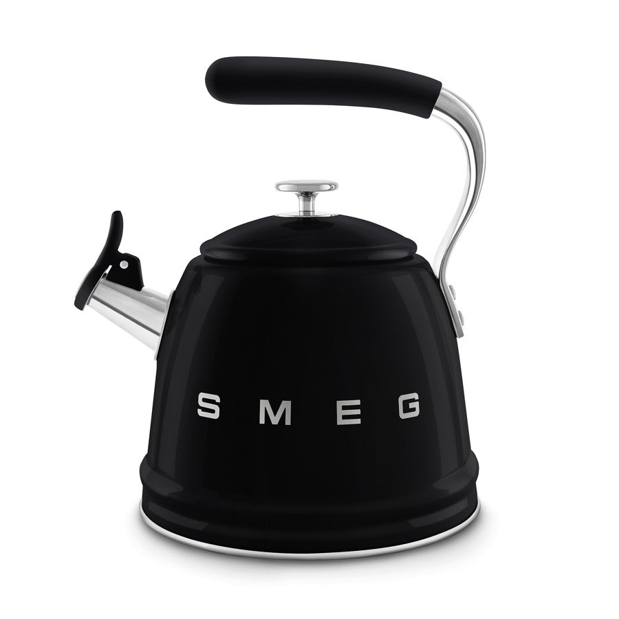 Smeg WKF01BL Retro Style Whistling Kettle - Black